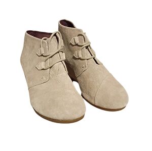 Tom's Kala Suede Wedge Ankle Boots